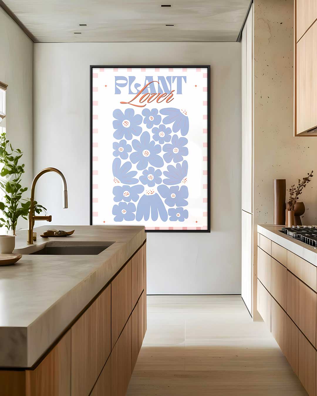 Bloemenliefhebber Poster Kunstwerk-canvas-dibond-plexiglas-wanddecoratie-WallArtistic