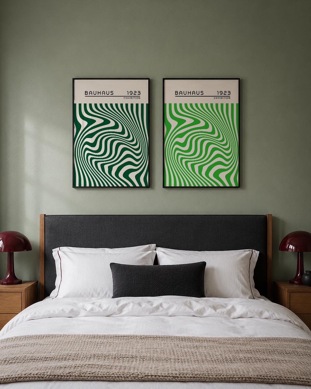 Golvend lijnenspel Posterset