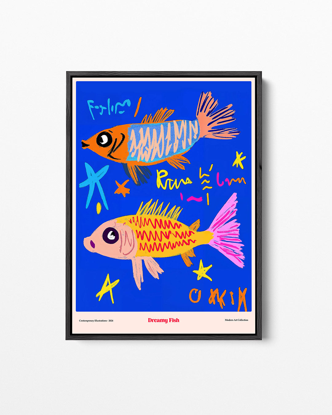 Vrolijke vissen Kunstwerk