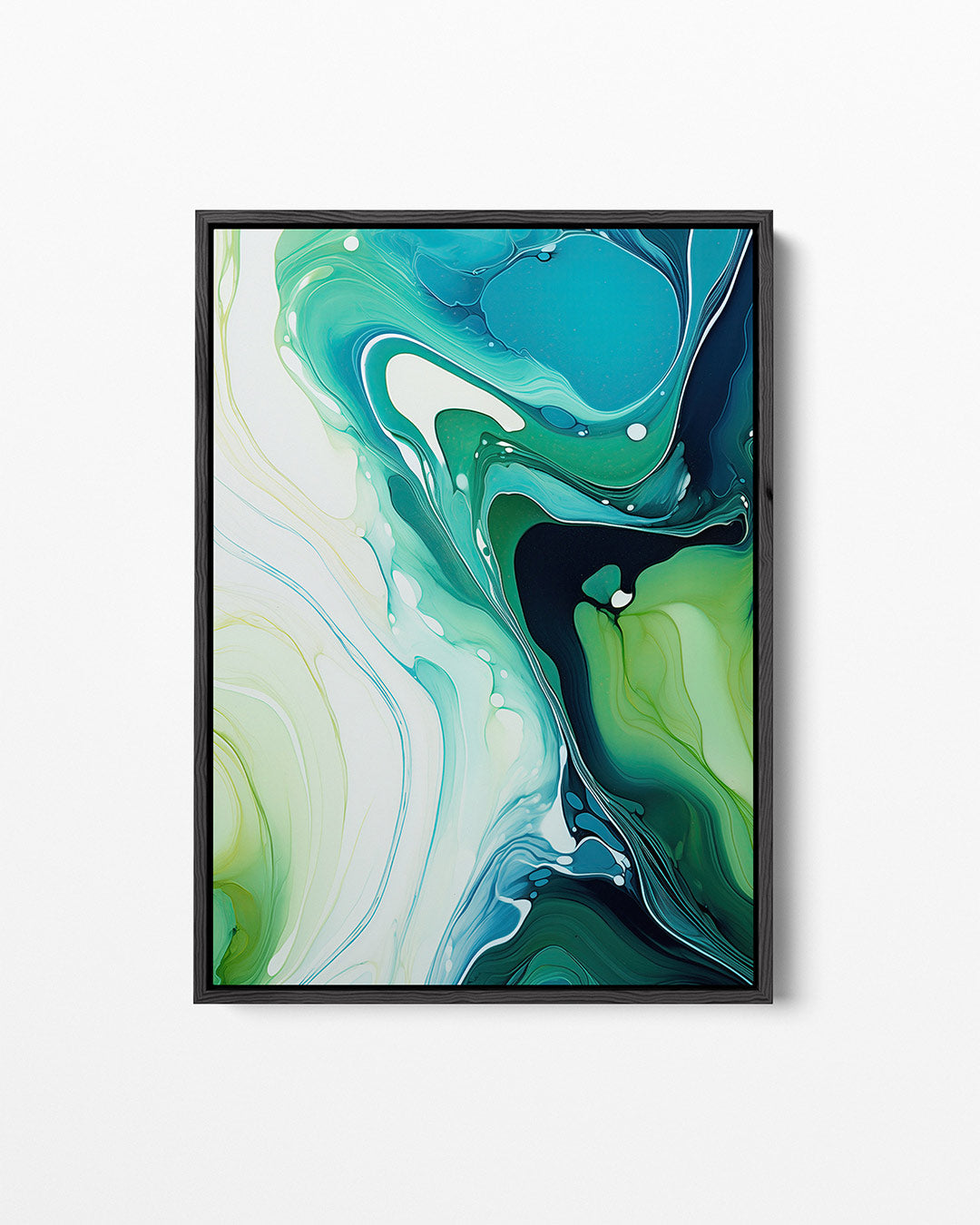 Vloeiende kleurencompositie Kunstwerk