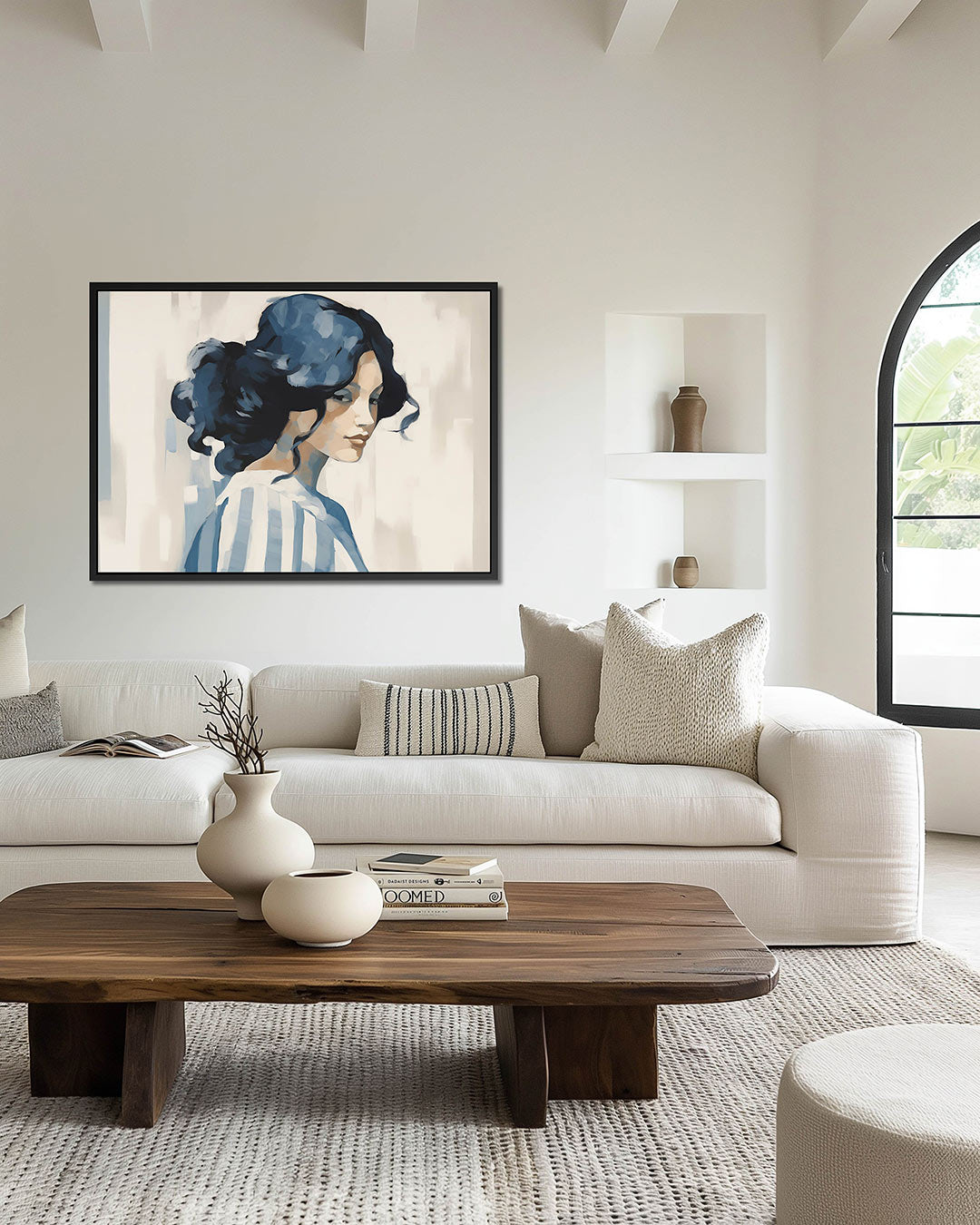 Dromerige vrouw Kunstwerk