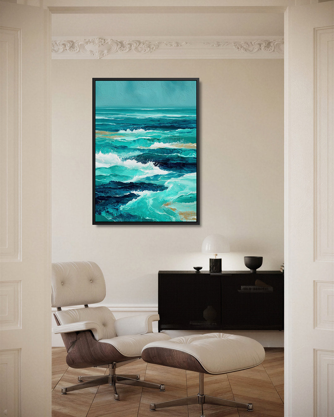 Dynamische zee Kunstwerk