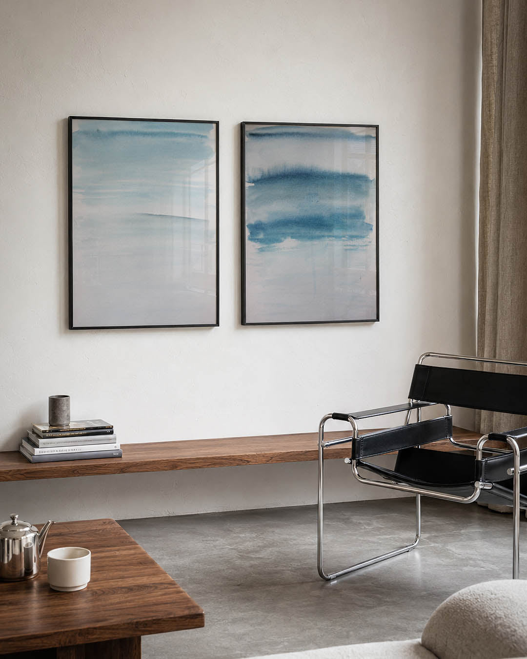 Blauwe vegen Posterset