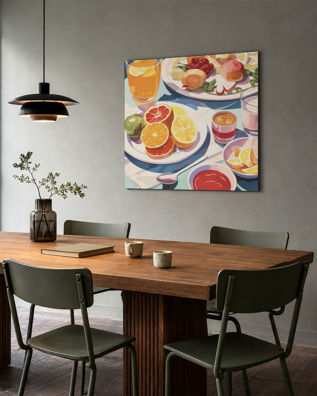 Fruitige ontbijt scène Kunstwerk