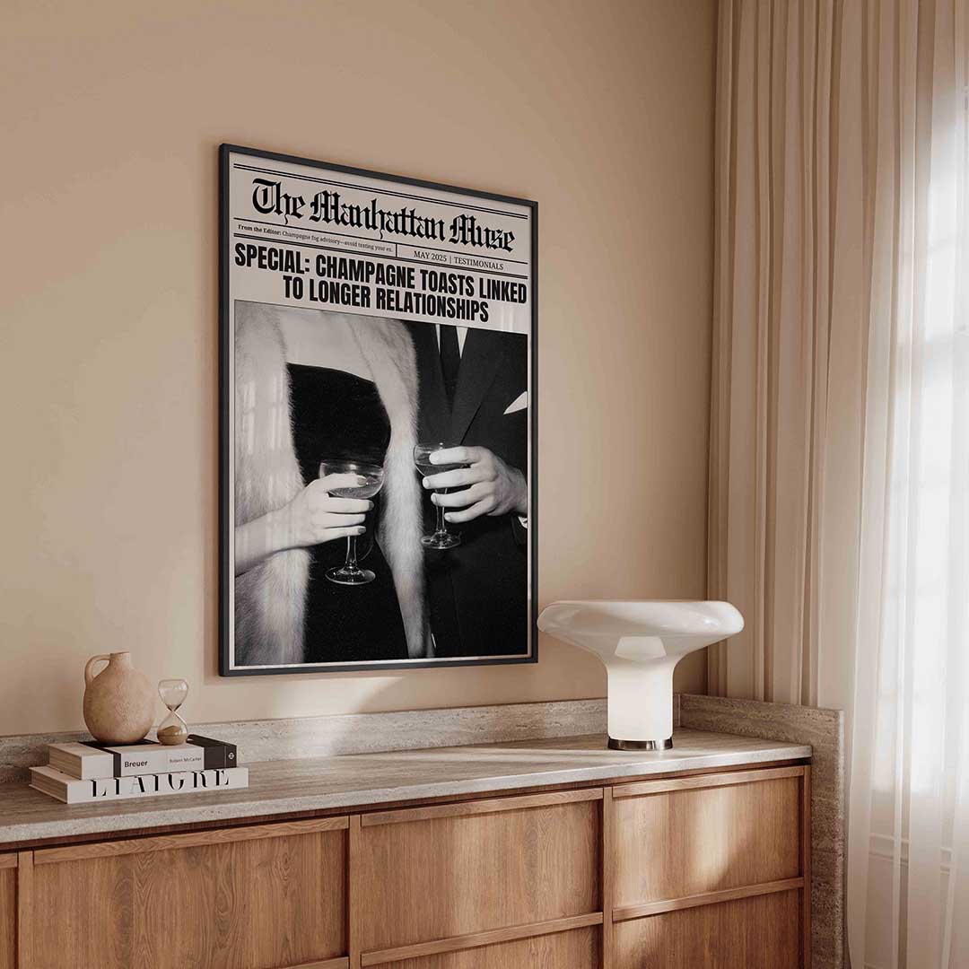 Manhattan muse champagne Poster