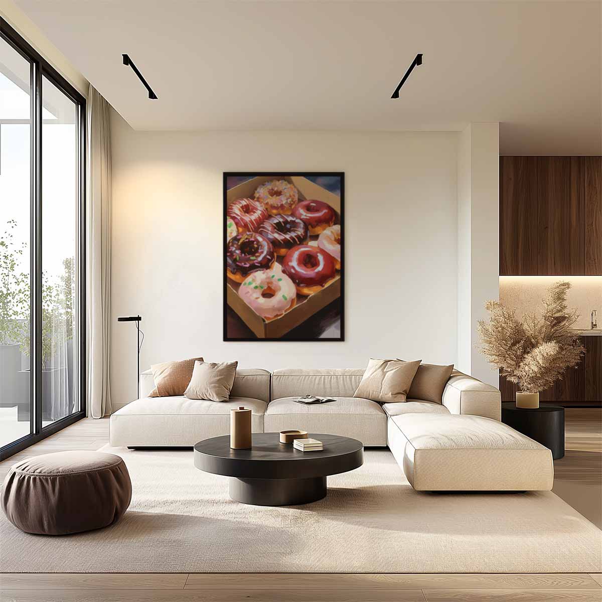 Verrukkelijke Donut Fantasie Kunstwerk-canvas-dibond-plexiglas-wanddecoratie-WallArtistic