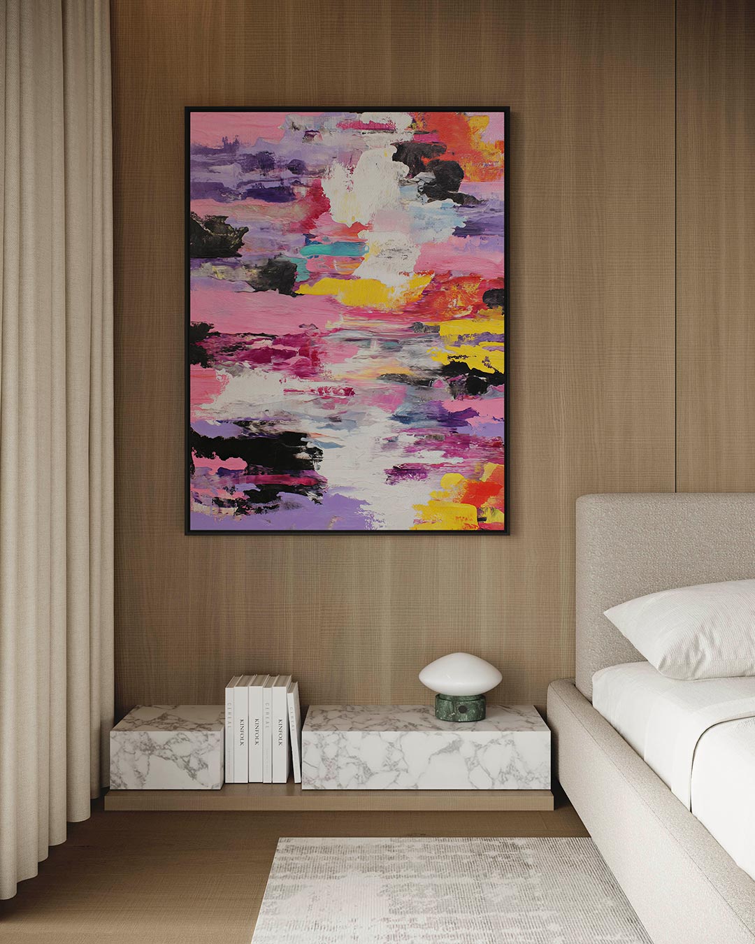 Kleurrijke expressie Kunstwerk