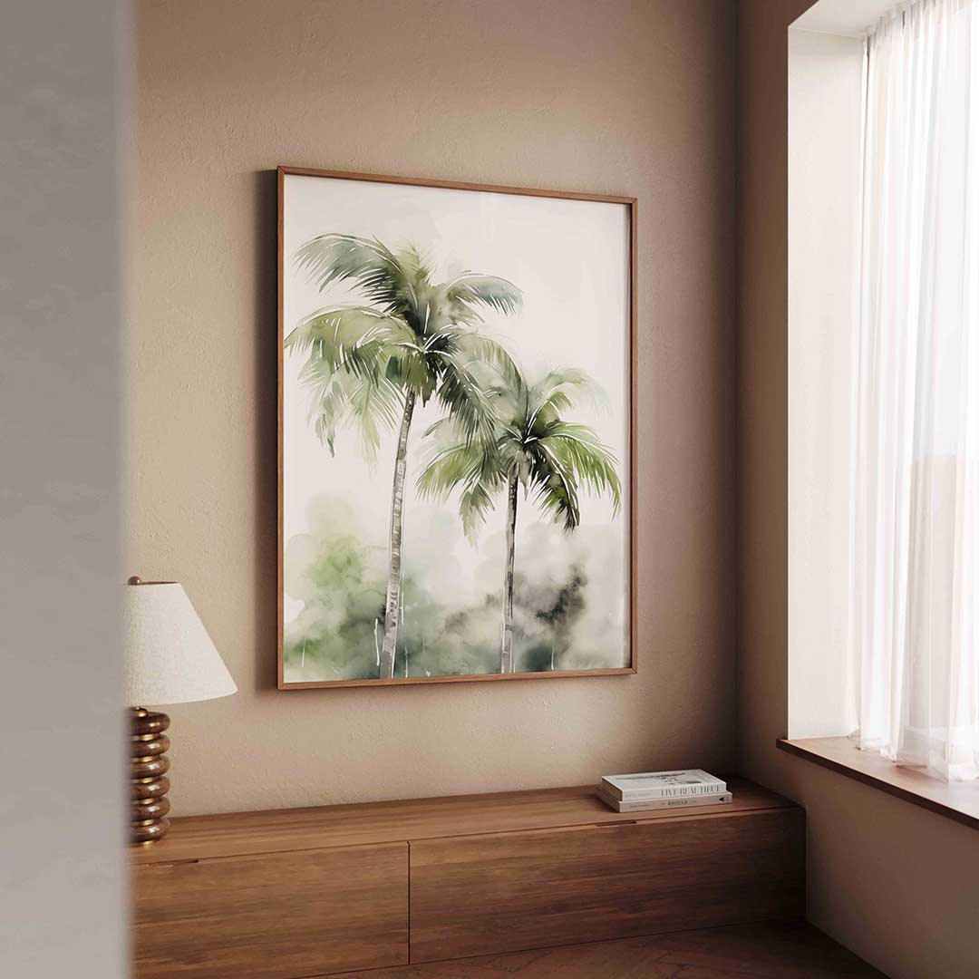 Tropische palmbomen Poster