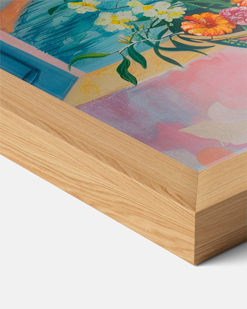 Venster naar de Middellandse Zee Poster-WallArtistic