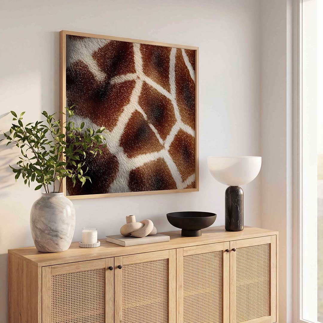 Giraffe patroon Poster