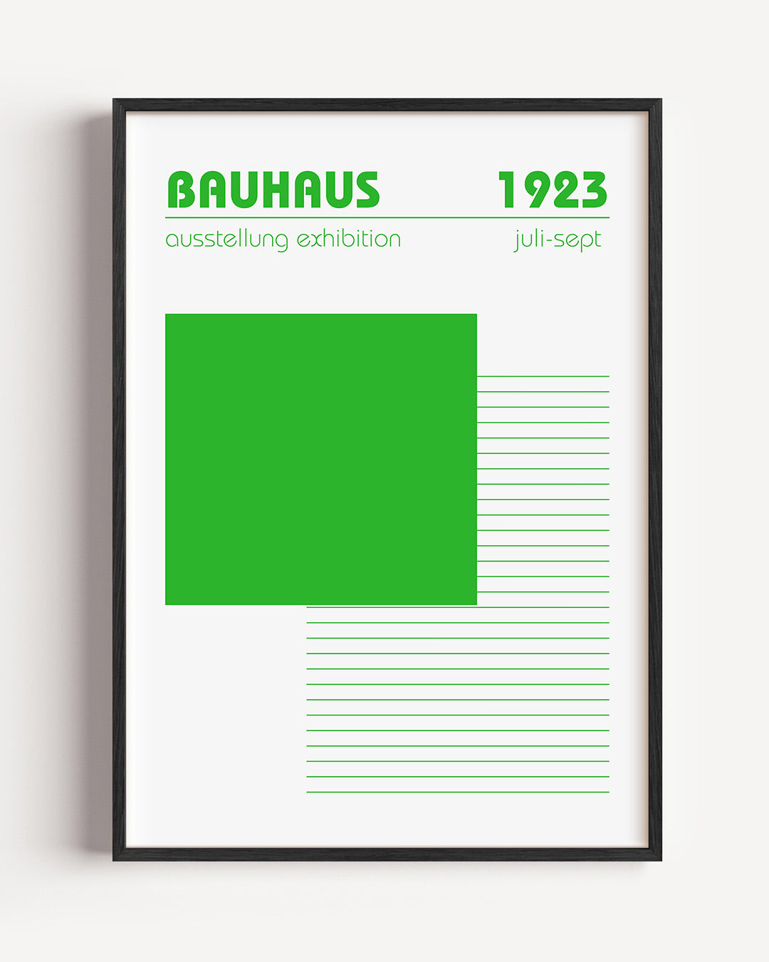 Groene vlakken Poster