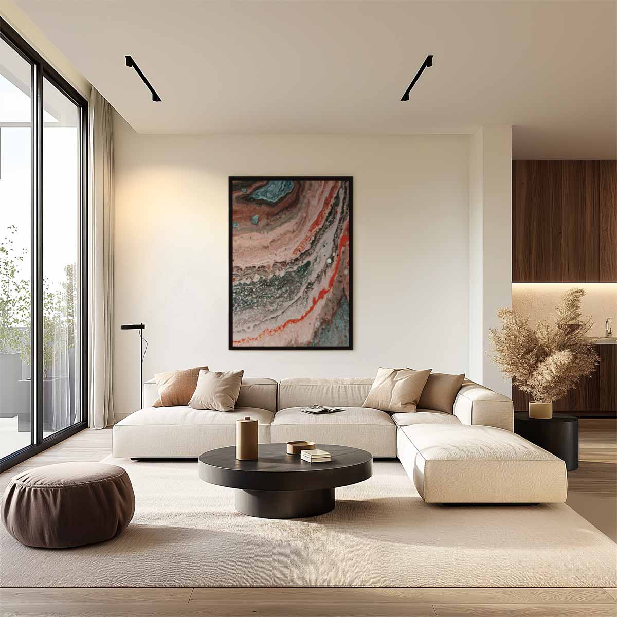 Kleurrijke Whirlpool Kunstwerk-canvas-dibond-plexiglas-wanddecoratie-WallArtistic