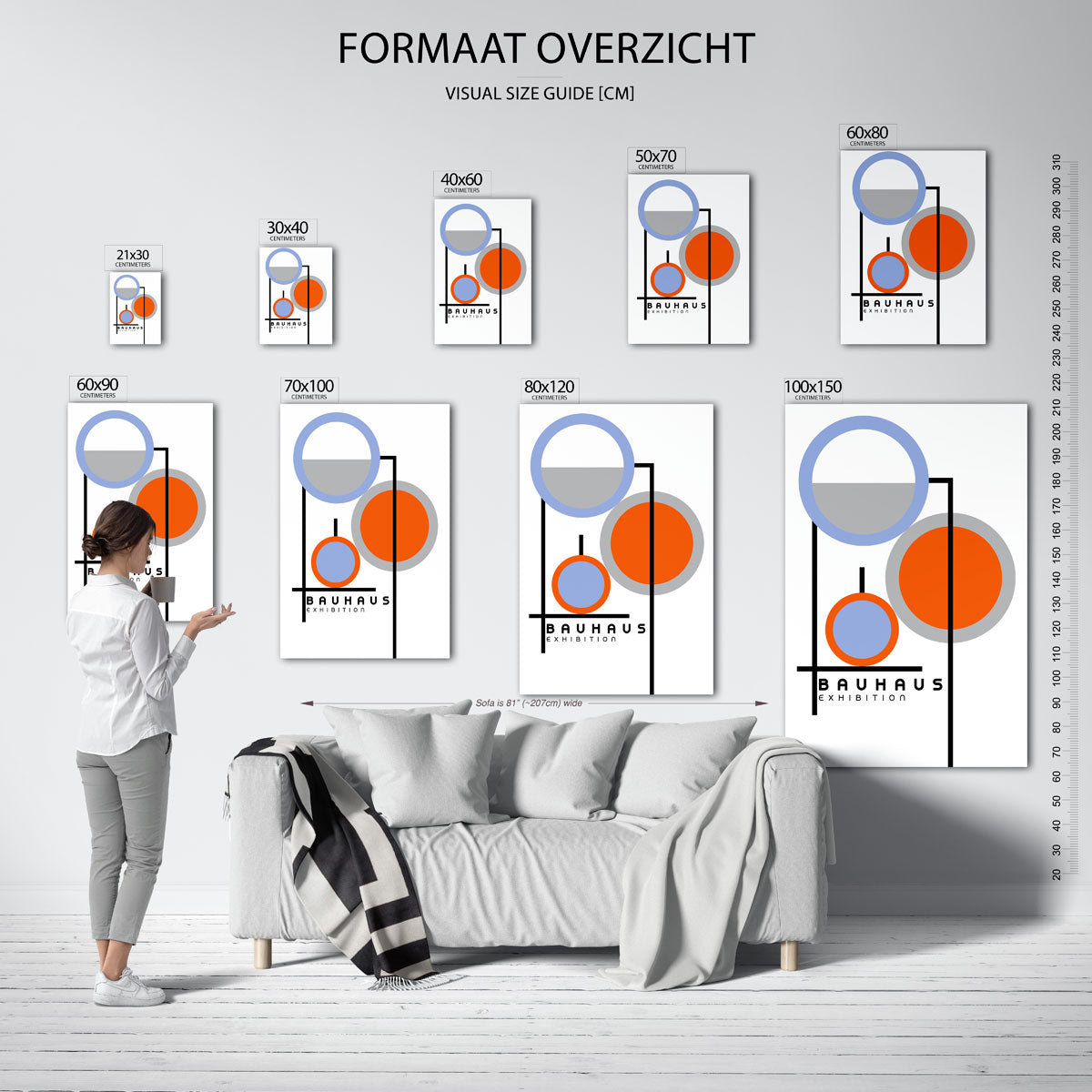 Cirkel en lijnenspel Poster