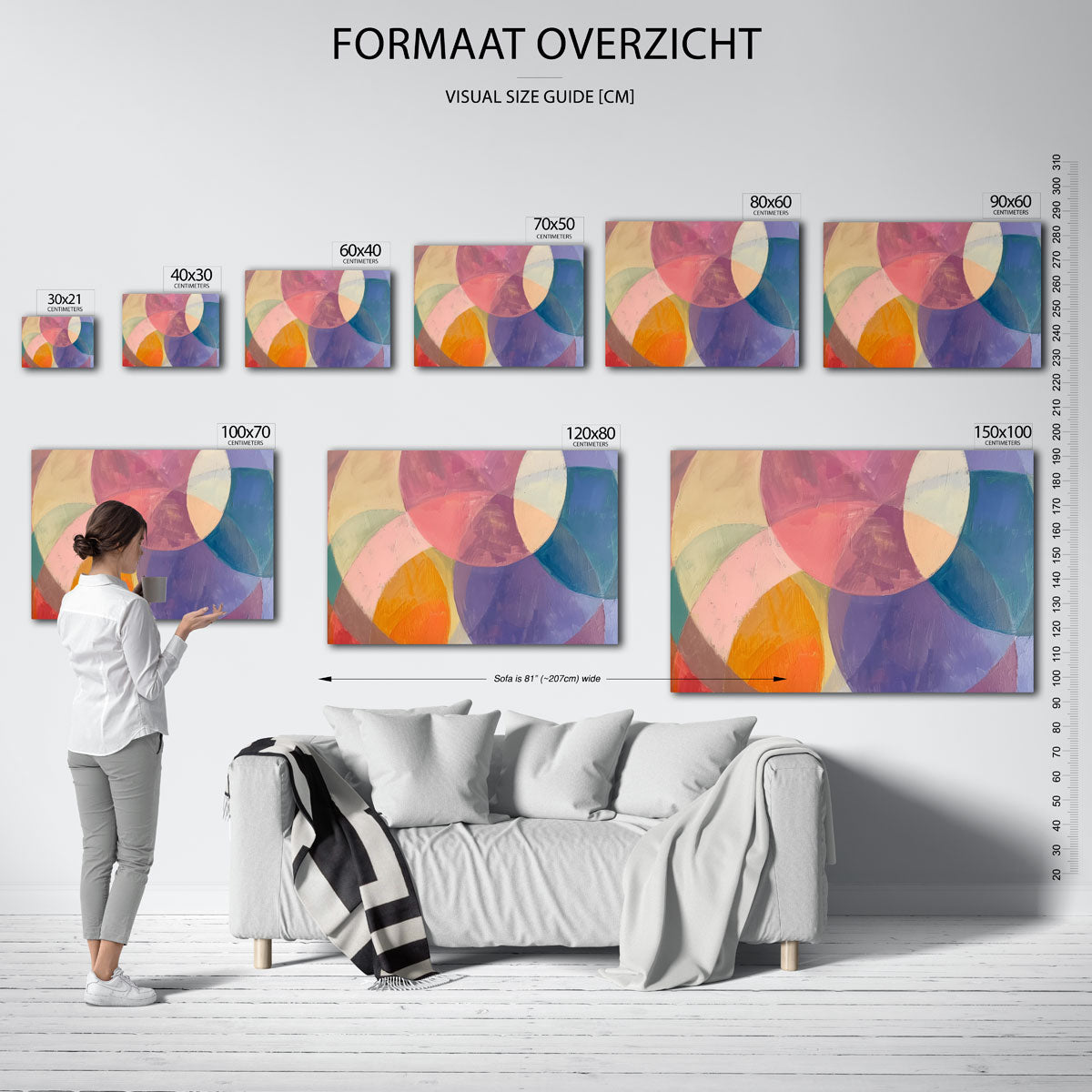 Abstracte cirkelvormen Poster