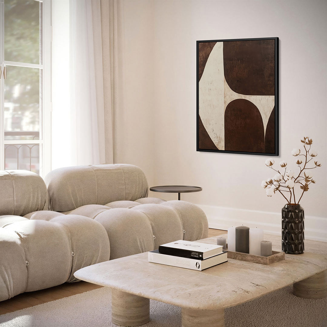 Organische vormen compositie Kunstwerk