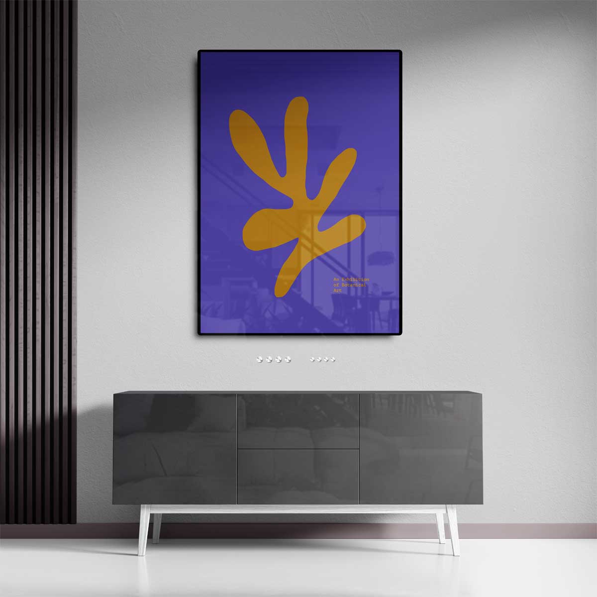 Moderne Botanische Abstractie Kunstwerk-canvas-dibond-plexiglas-wanddecoratie-WallArtistic