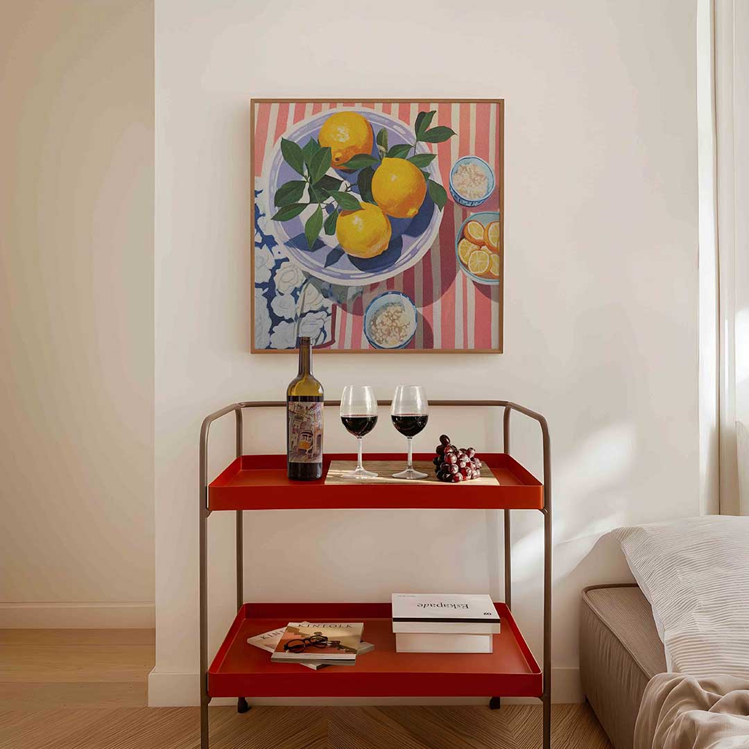 Citroenen op schaal Poster
