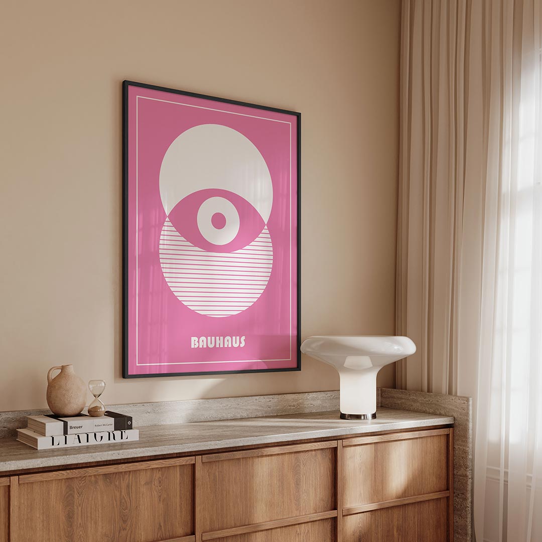 Cirkel en strepen Poster