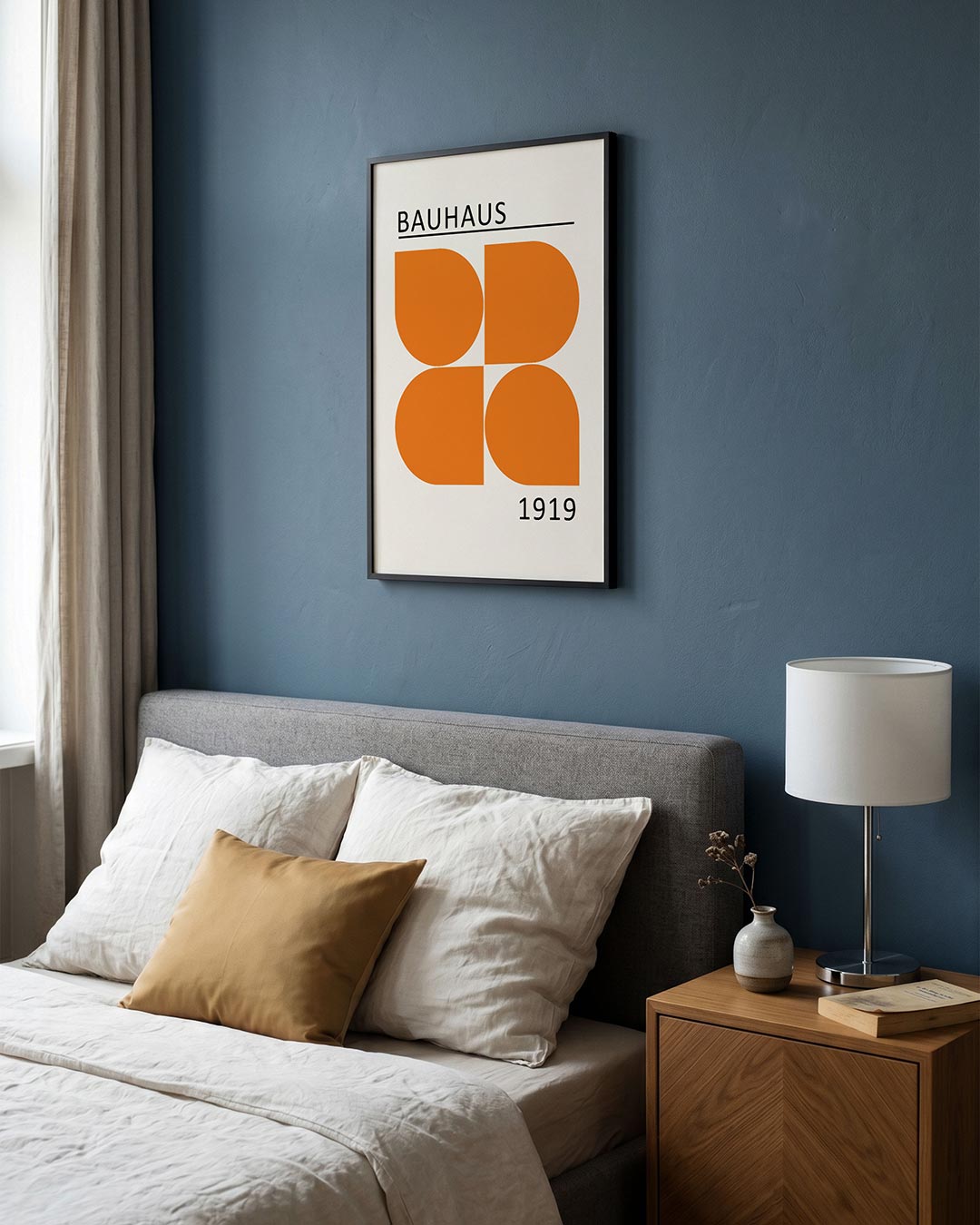 Oranje vlakverdeling Poster
