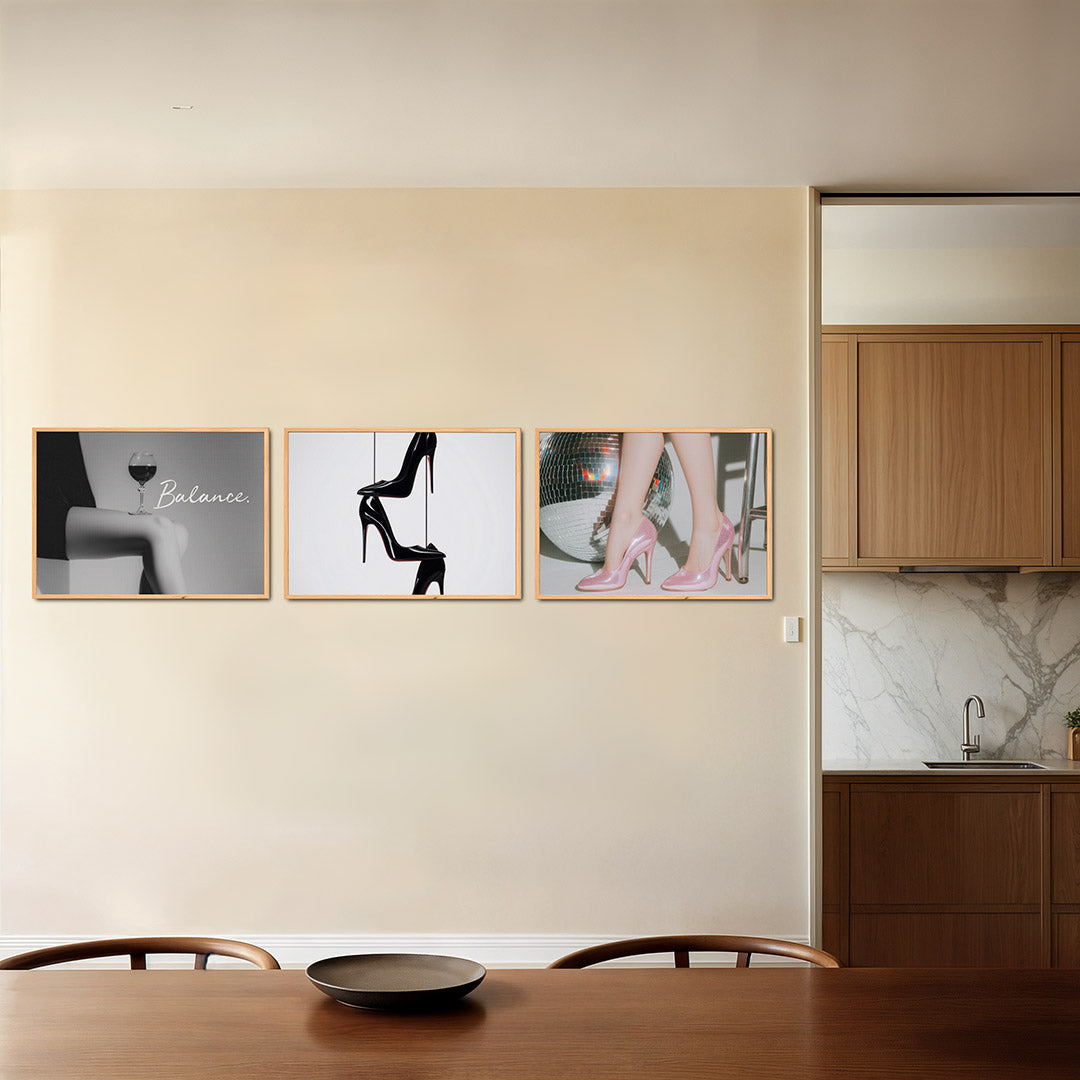 Glas en lijnenspel Posterset
