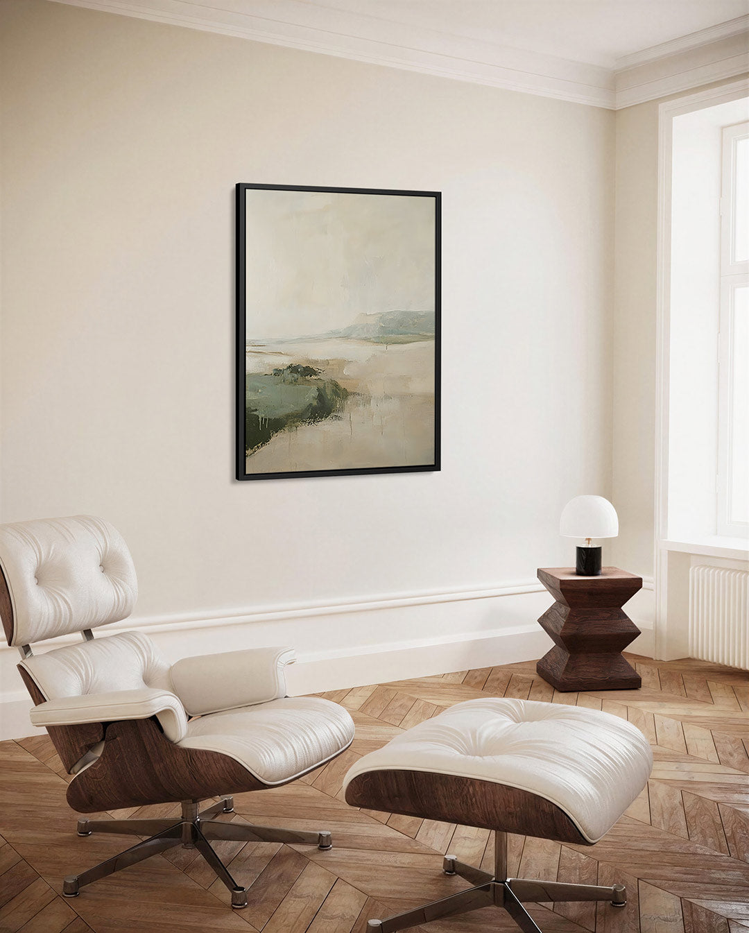 Rustige landschapsweergave Kunstwerk