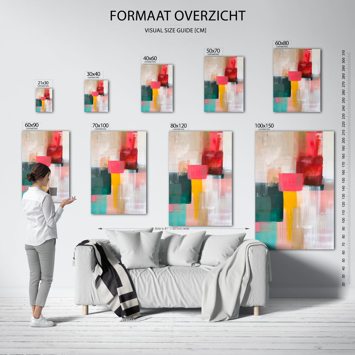 Abstracte vormen Poster