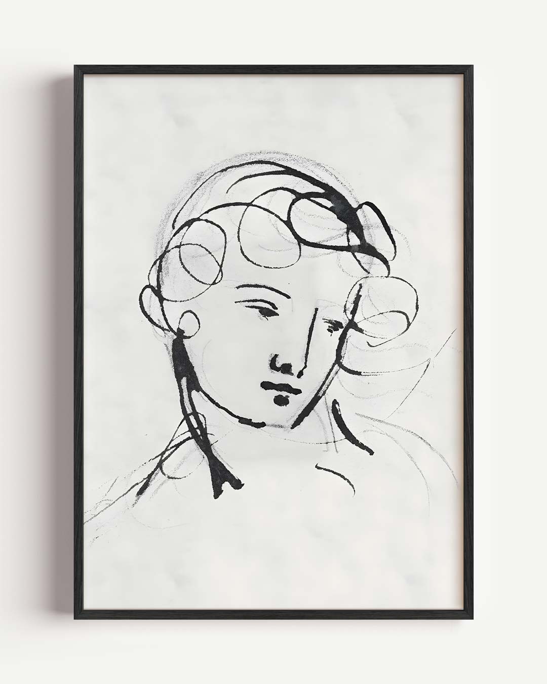 Elegante Schets Van Een Vrouw Poster-WallArtistic