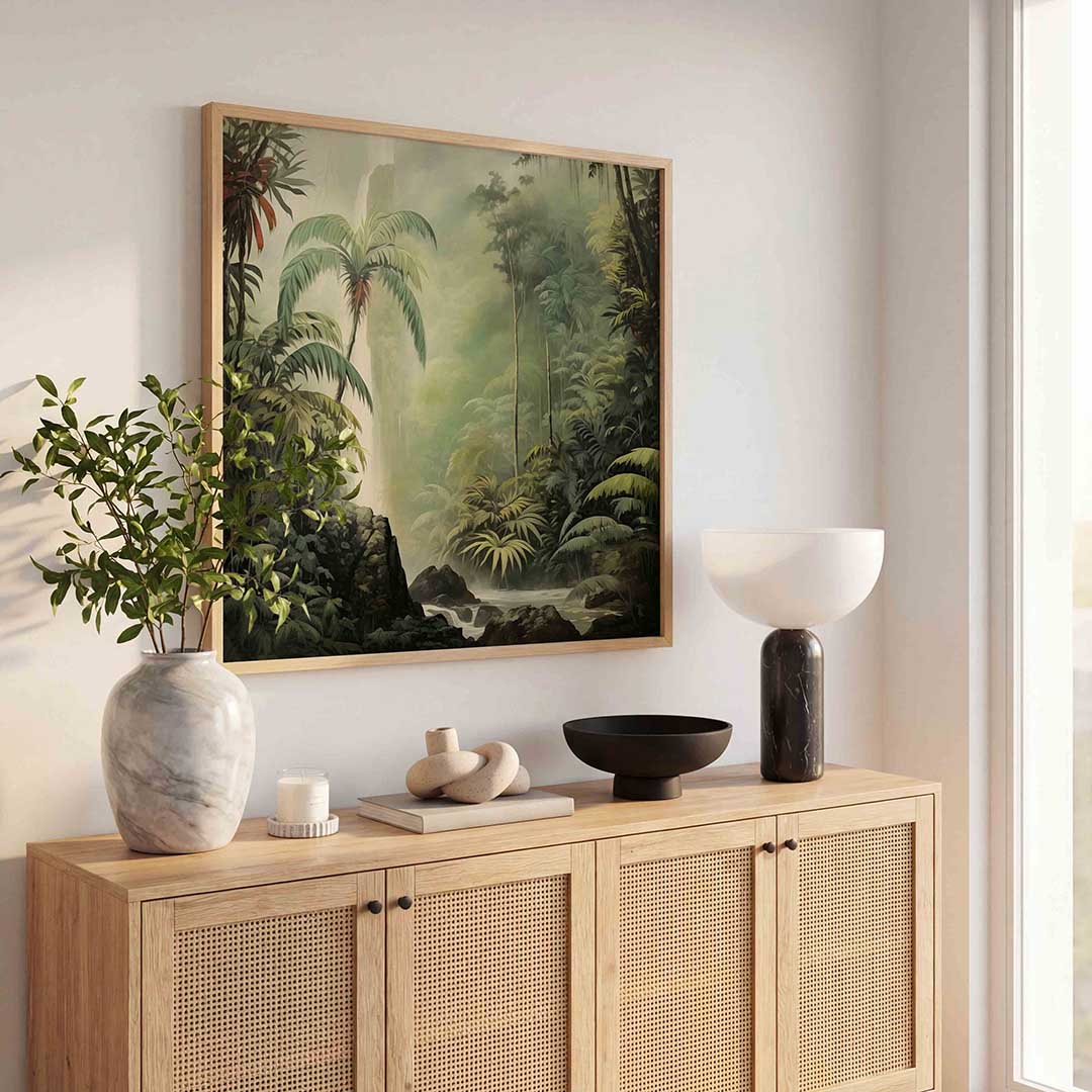 Tropische waterval Poster