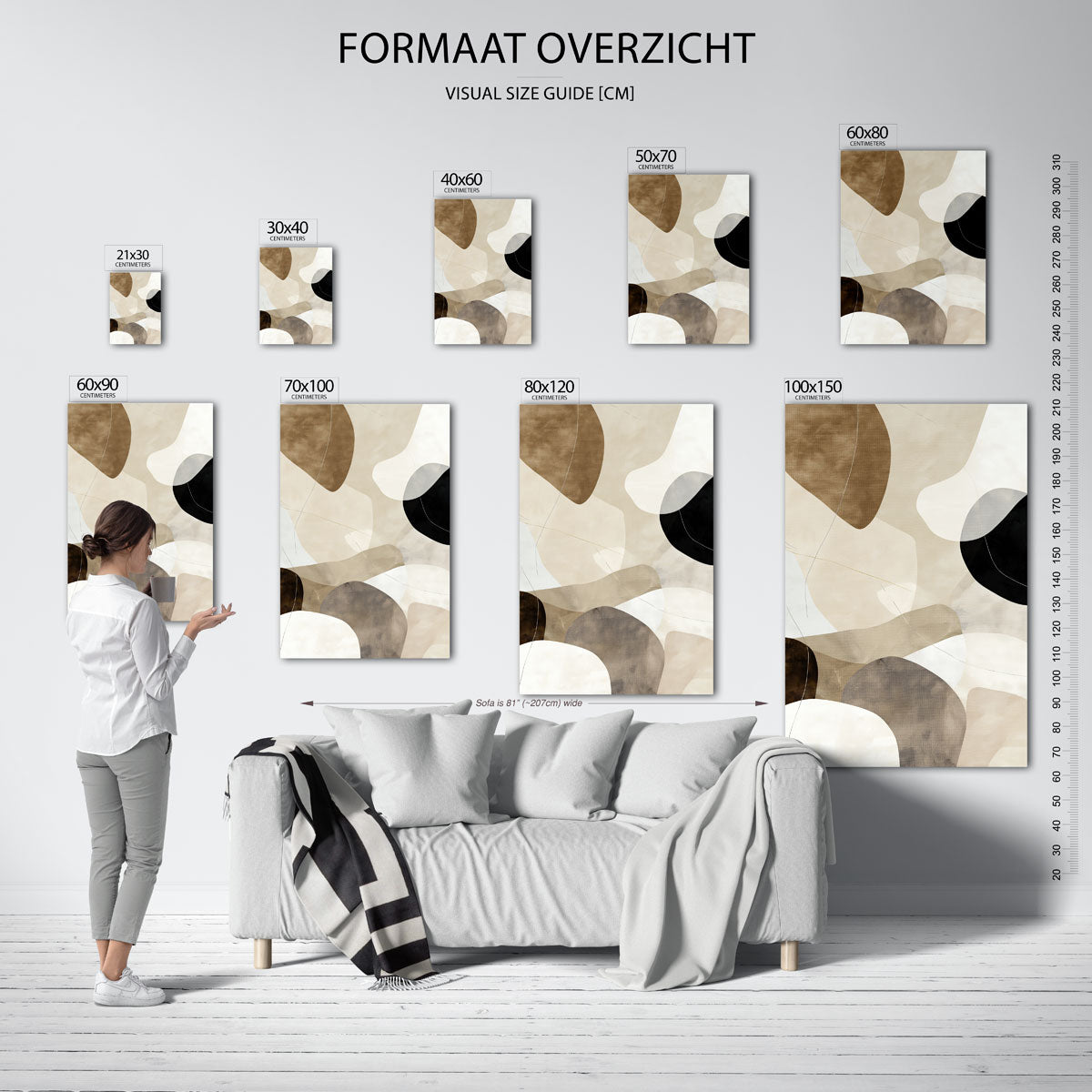 Abstracte vormen Poster