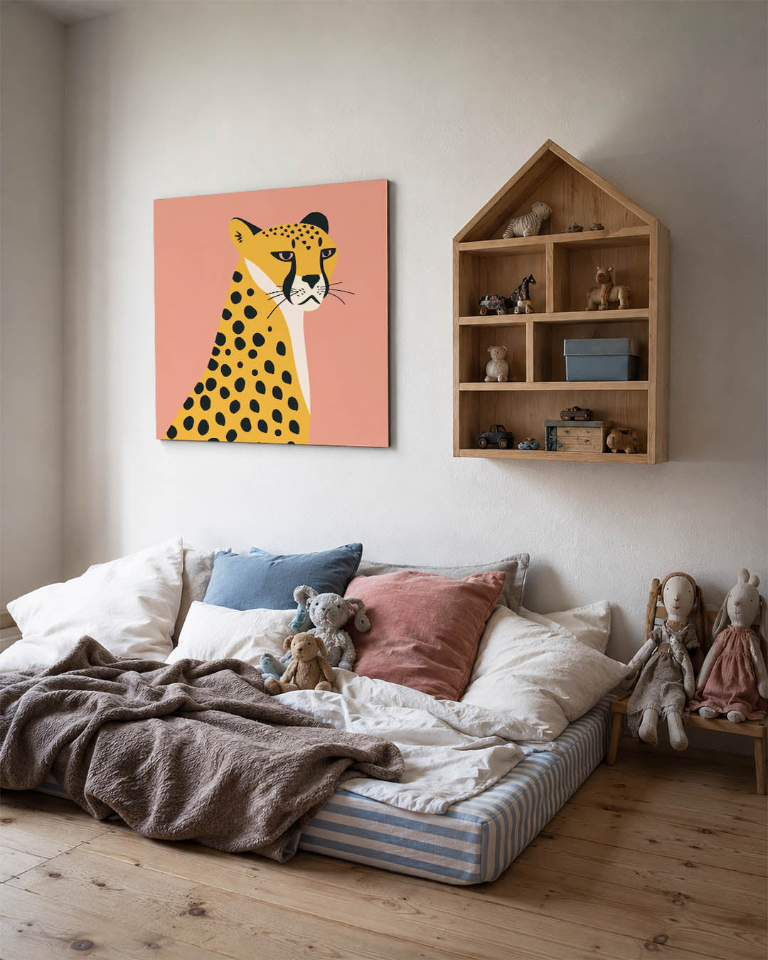 Gestileerde luipaard Kunstwerk