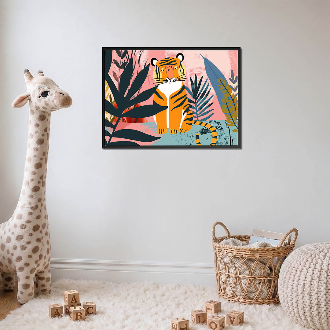 Tijger in jungle Kunstwerk