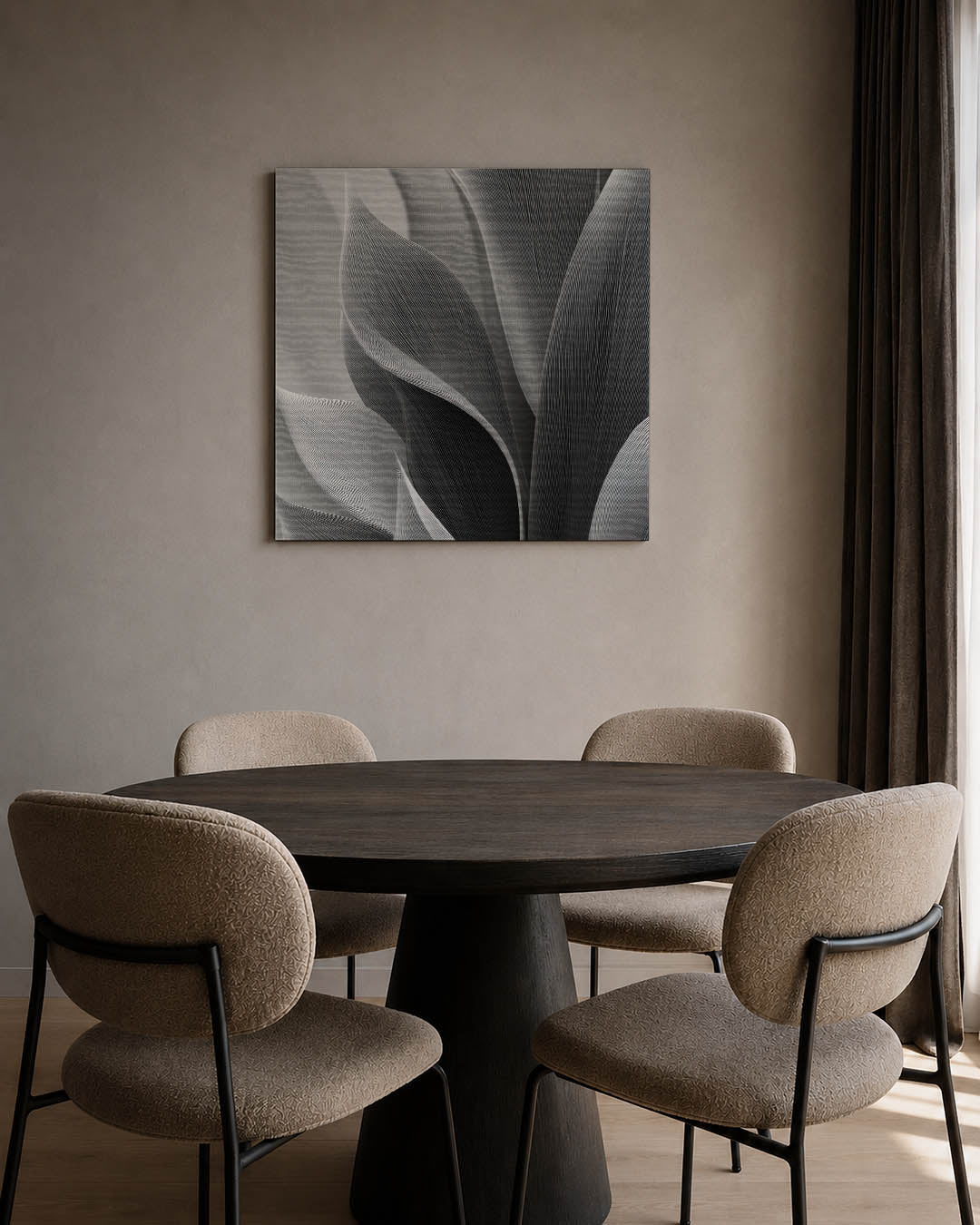 Organische lijnvormen Kunstwerk