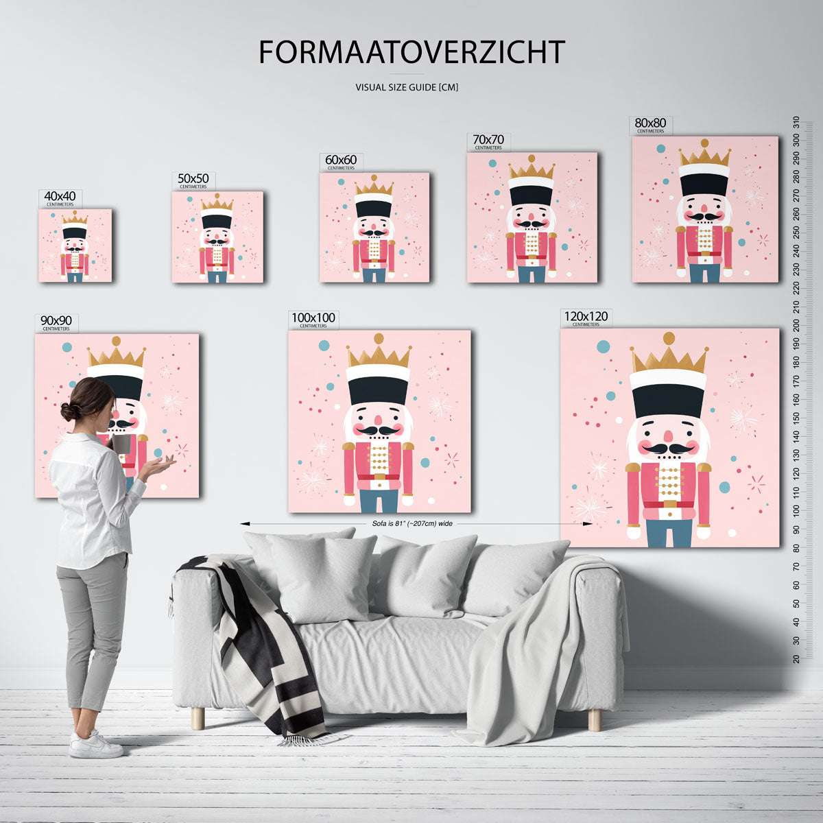 Notenkraakfiguur met kroon Poster