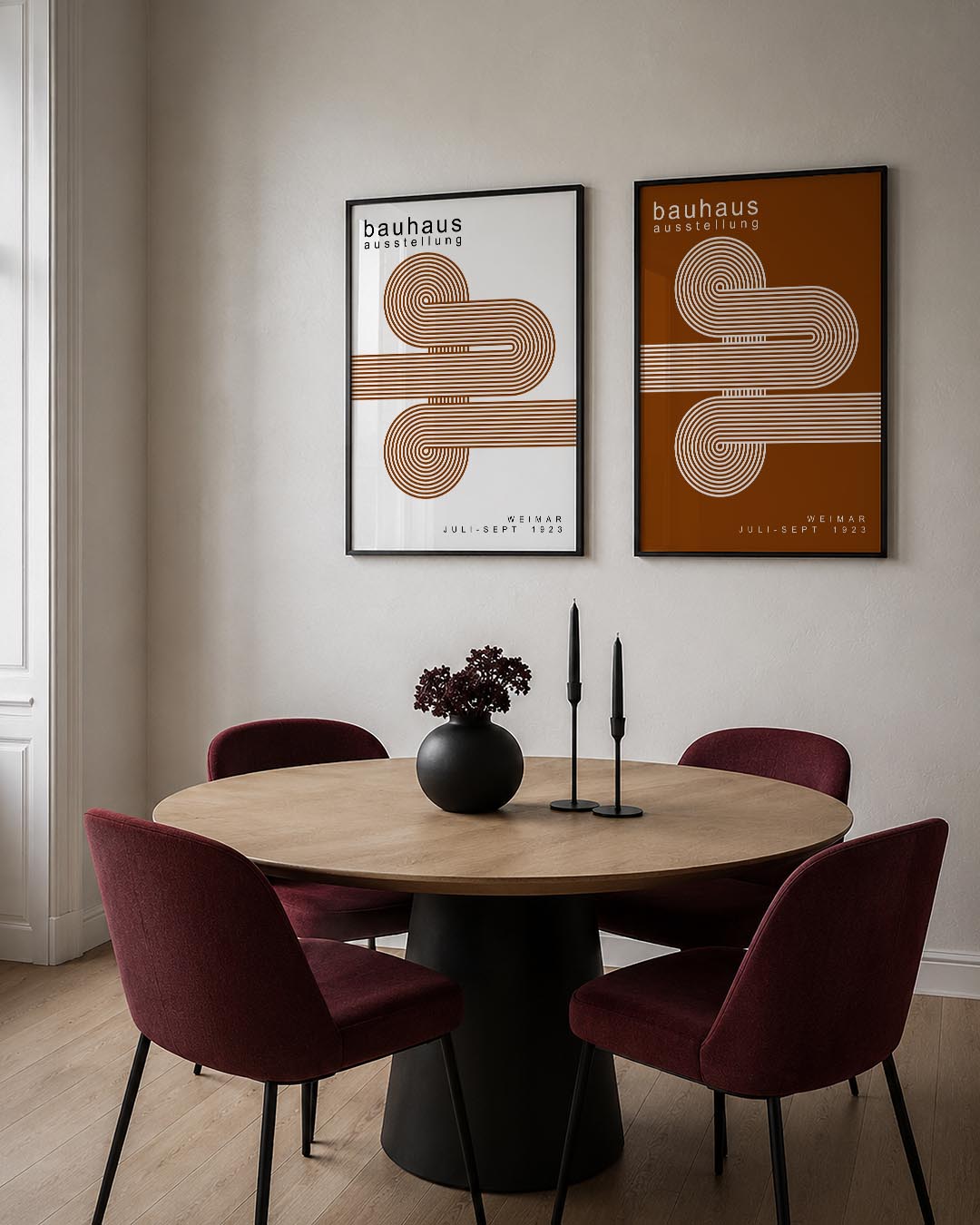 Lijnenspel en cirkelvormen Postersets
