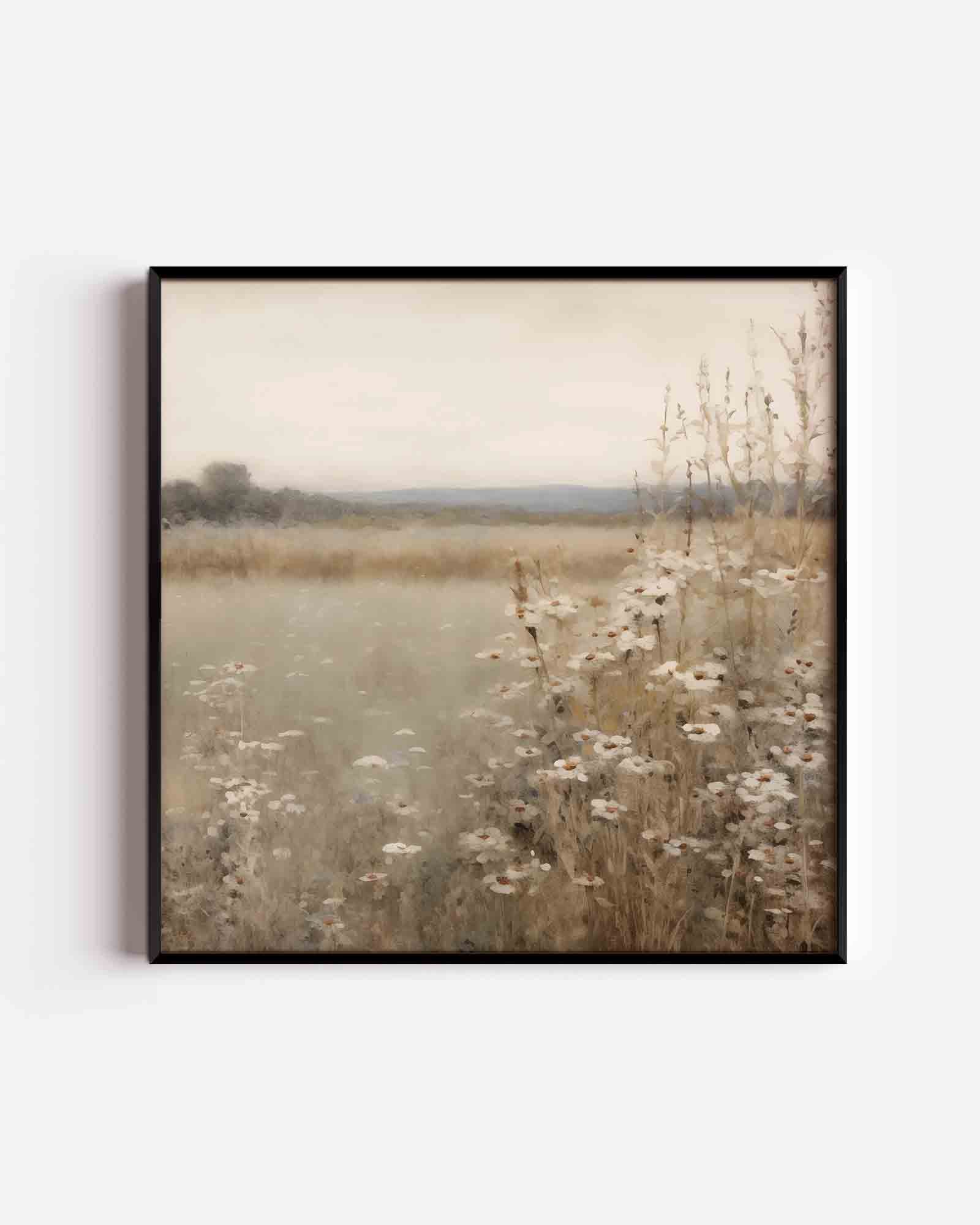 Wilde bloemen veld Poster