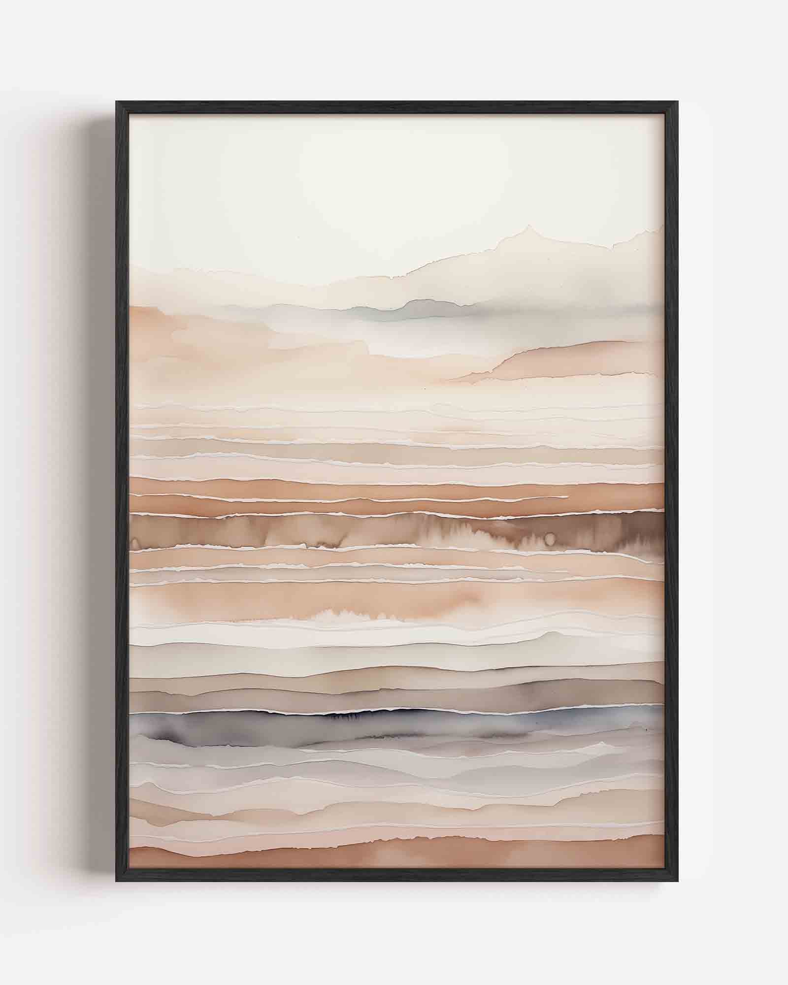 Landschap in lagen Poster