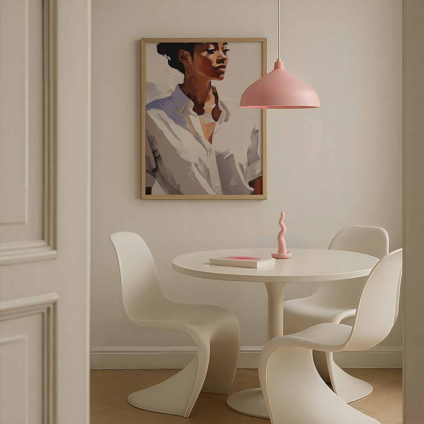 Elegante Vrouwenportret Poster-WallArtistic