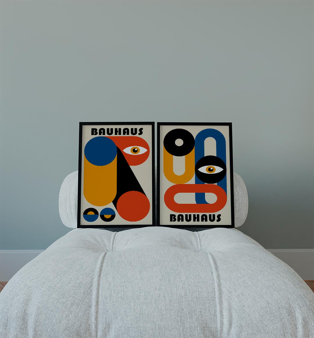Vormen en kleurvlakken Posterset