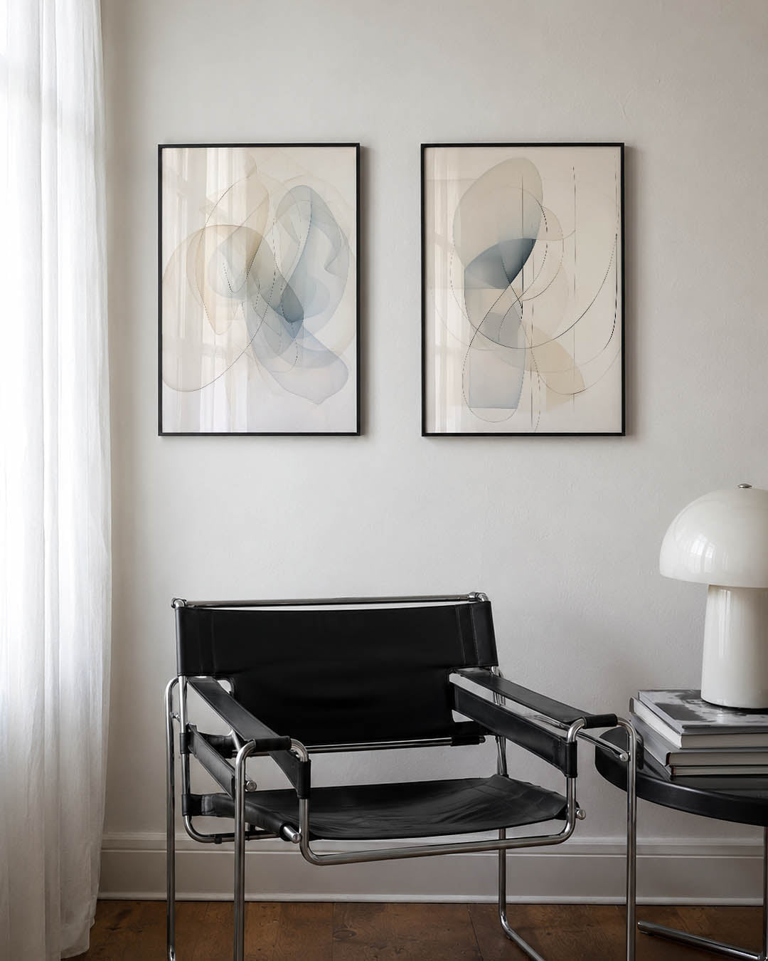 Zwevende lijnen Posterset
