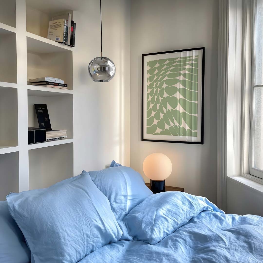 Groene Hartjes Optische Illusie Poster-WallArtistic