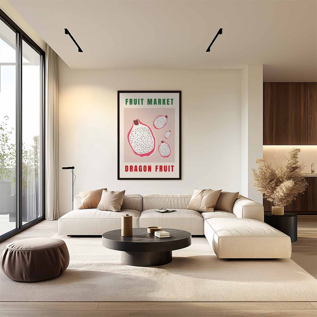 Dragon Fruit Poster Kunstwerk-canvas-dibond-plexiglas-wanddecoratie-WallArtistic