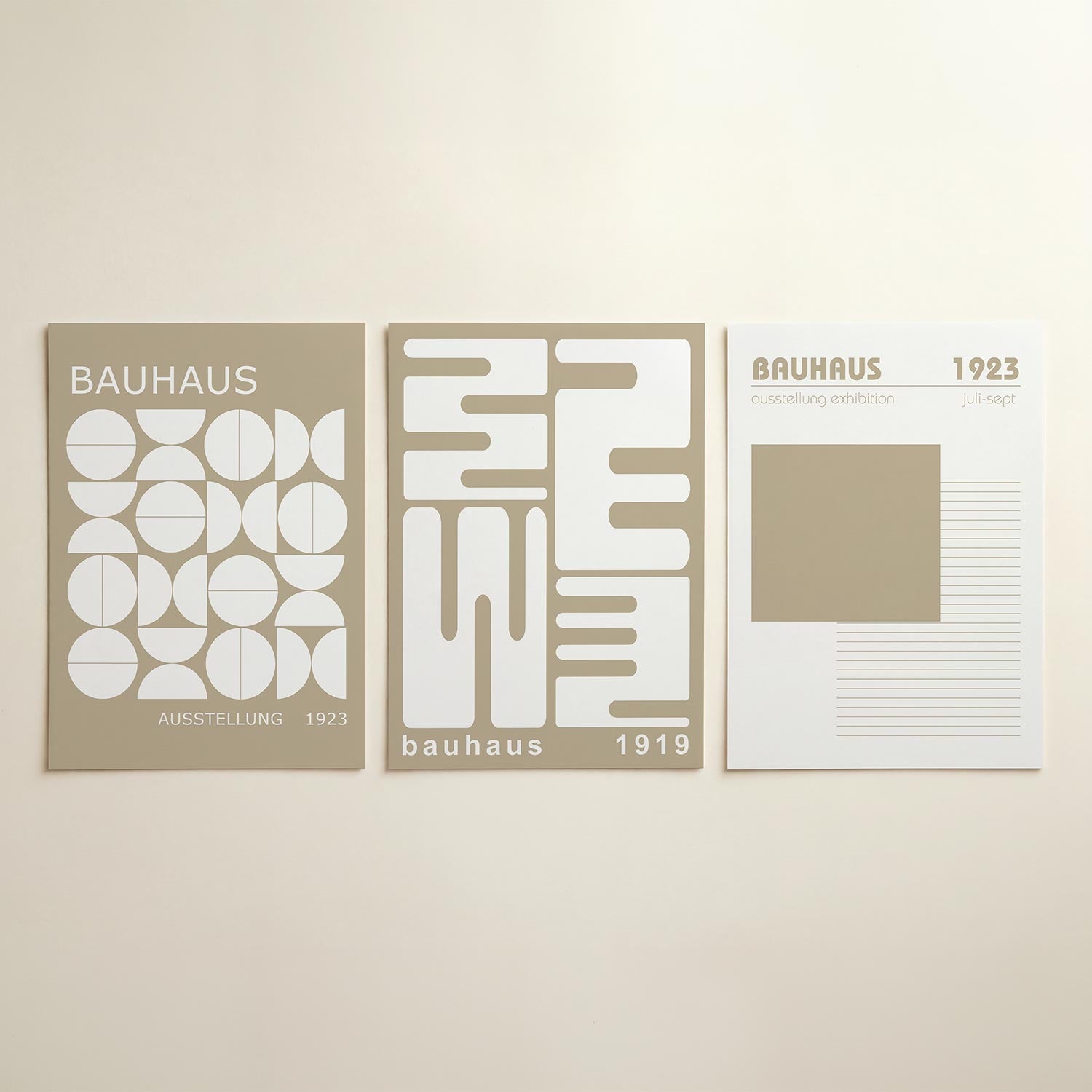 Vormen en vlakken Posterset