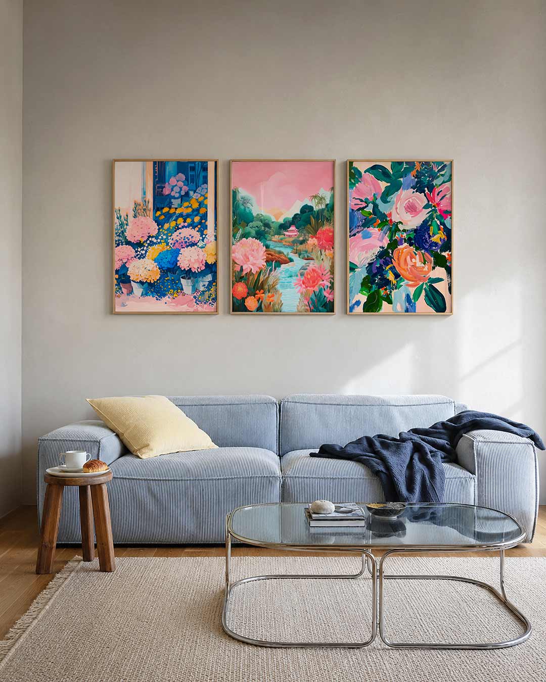Bloemen en kleuren Posterset