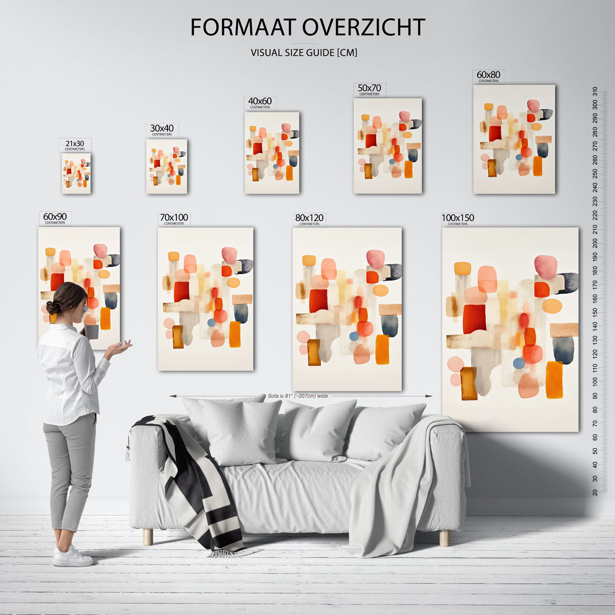 Abstracte vormen Poster