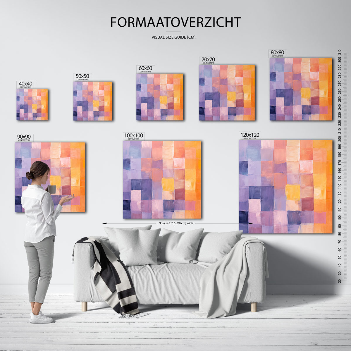 Gekleurde vlakken Poster