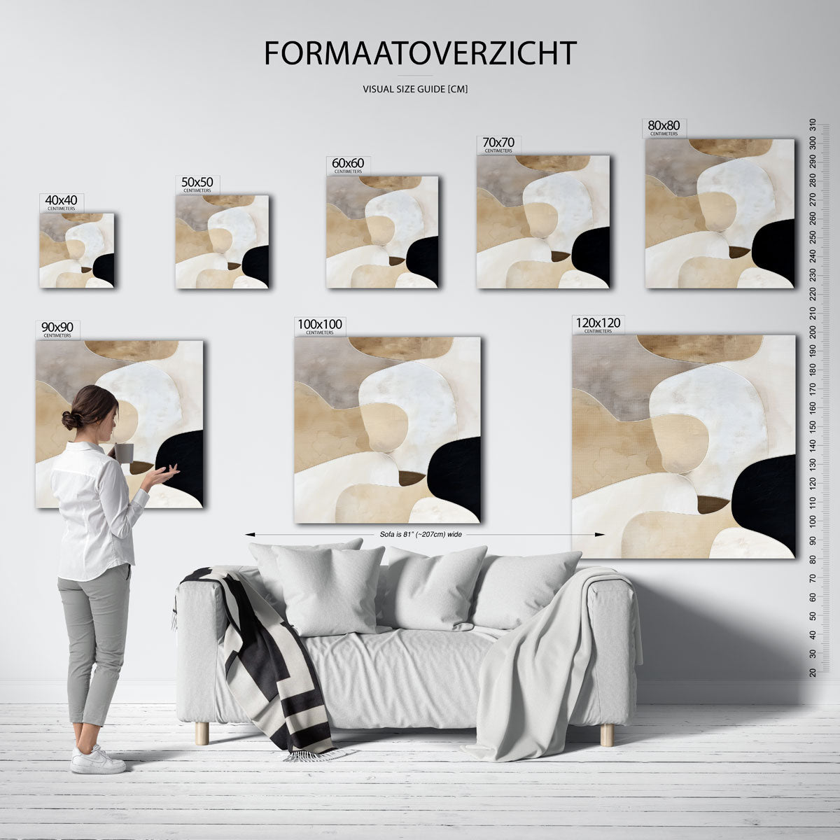 Abstracte vormen Poster