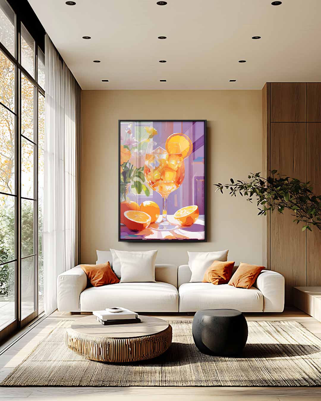 Zomerse Citrus Verfrissing Kunstwerk-canvas-dibond-plexiglas-wanddecoratie-WallArtistic
