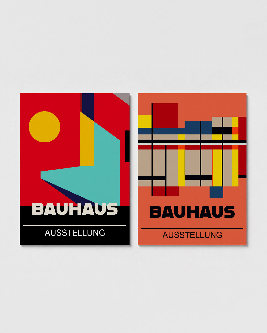 Vormen en kleurvlakken Posterset