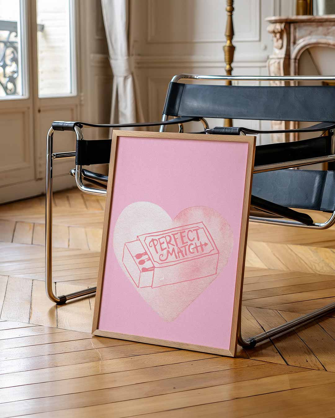 Perfect Match Heart Poster-WallArtistic