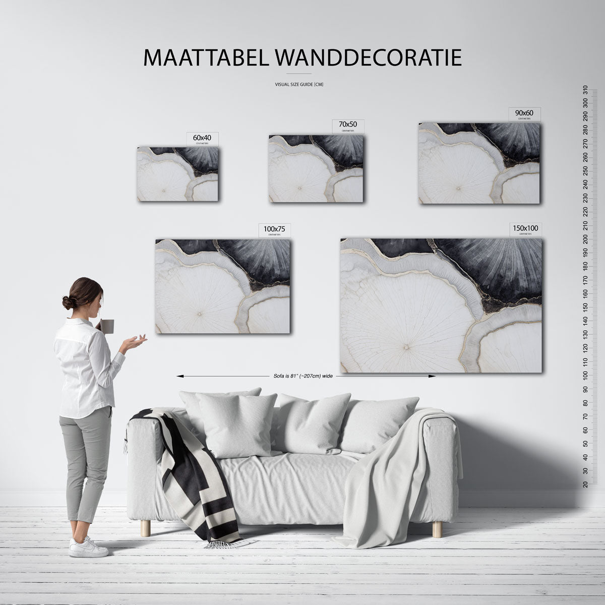 Organische lijnen Kunstwerk
